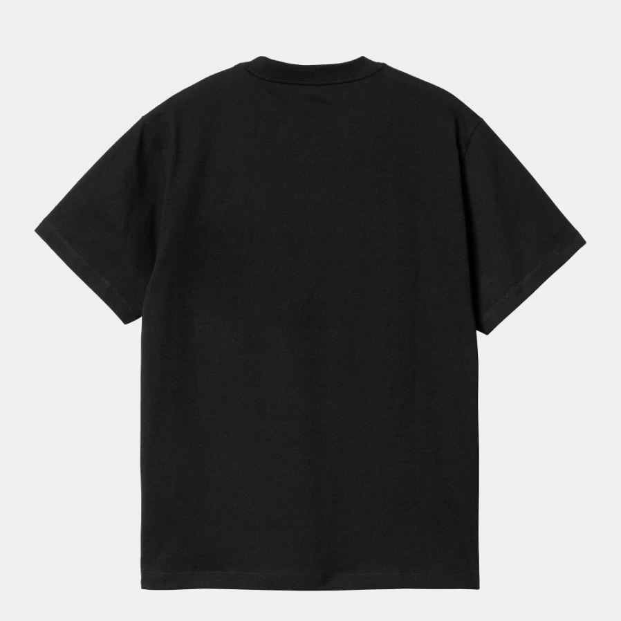 Carhartt WIP Women's Black Pocket Heart Short Sleeve T-Shirt