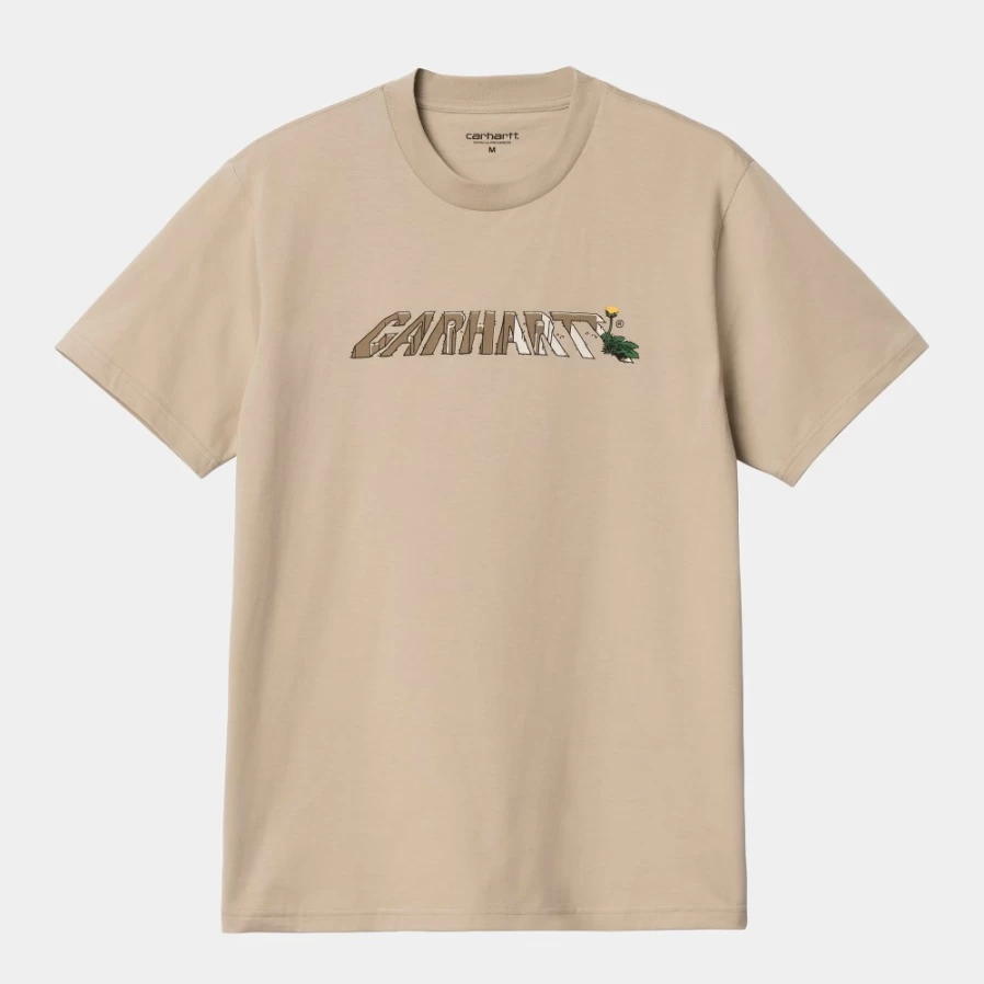 Carhartt WIP Men's Wall Color Dandelion Script Short Sleeve T-Shirt S/S