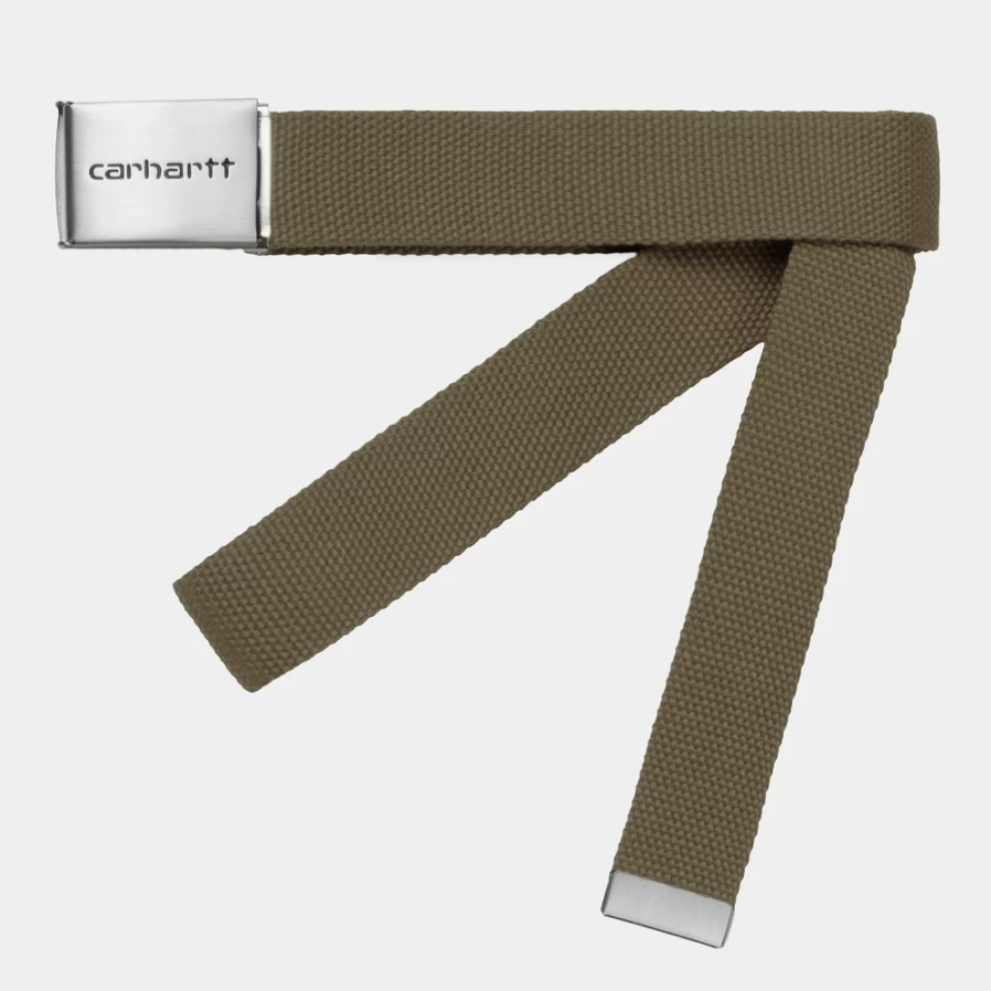Carhartt WIP Clip Belt in Highland - Chrome Buckle Utility Belt for Men & Women