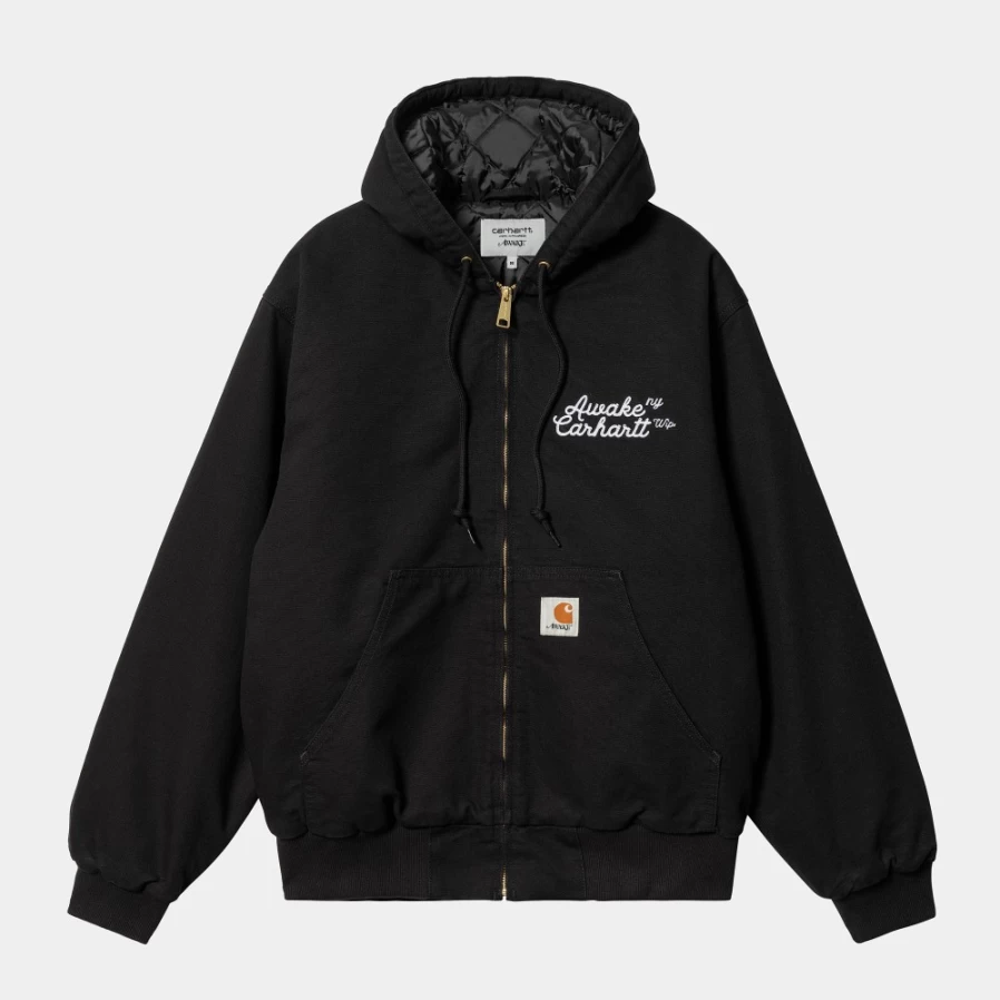 Carhartt WIP Men's Active Jacket in Awake NY Black - Og Style