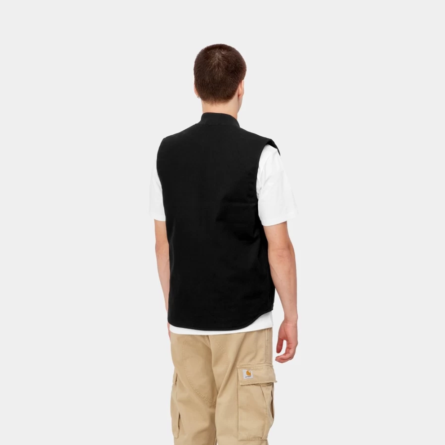Carhartt WIP Men's Black Vest - Durable Workwear for Everyday Wear