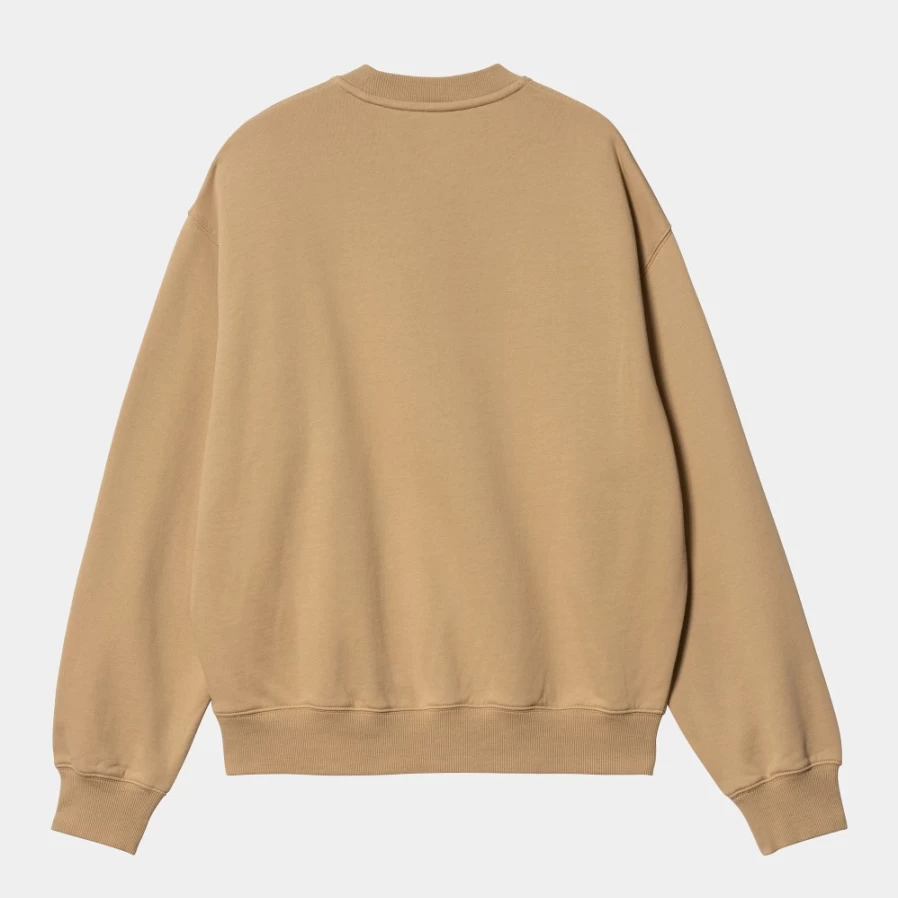 Carhartt WIP Women's Heart Patch Sweatshirt in Dusty H Brown