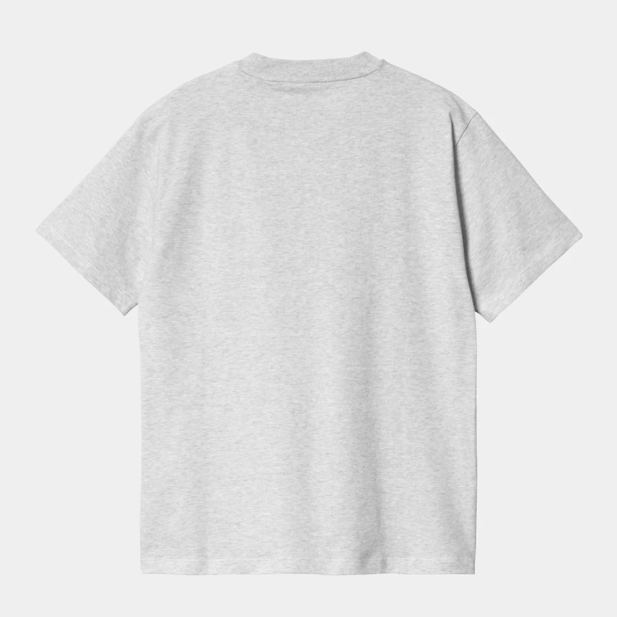 Carhartt WIP Women's Ash Heather Pocket T-Shirt Short Sleeve Casual Top