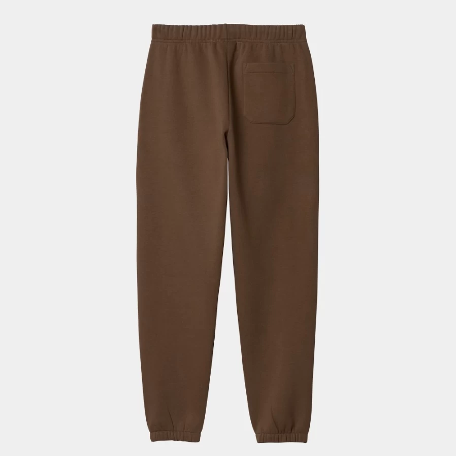 Carhartt WIP Men's Chase Sweat Pants in Tamarind/Gold - Comfortable Casual Sweatpants